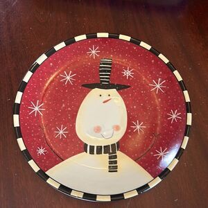 Certified International Snowman 13” serving platter